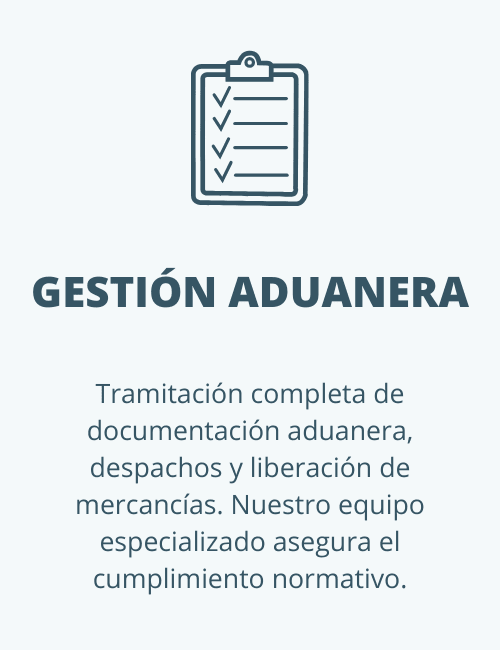 gestión aduanera